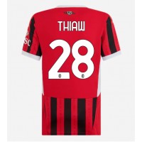 Billiga AC Milan Malick Thiaw #28 Hemma fotbollskläder Dam 2024-25 Kortärmad